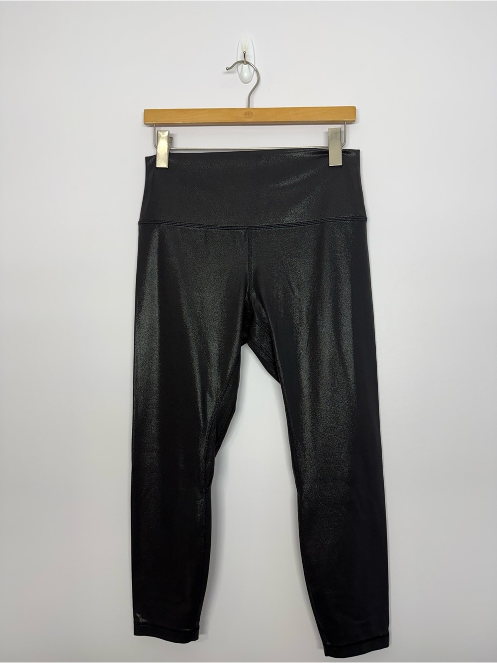 Lululemon Align High-Rise Pant 25" *Shine Radiate Foil Print Black Size 12